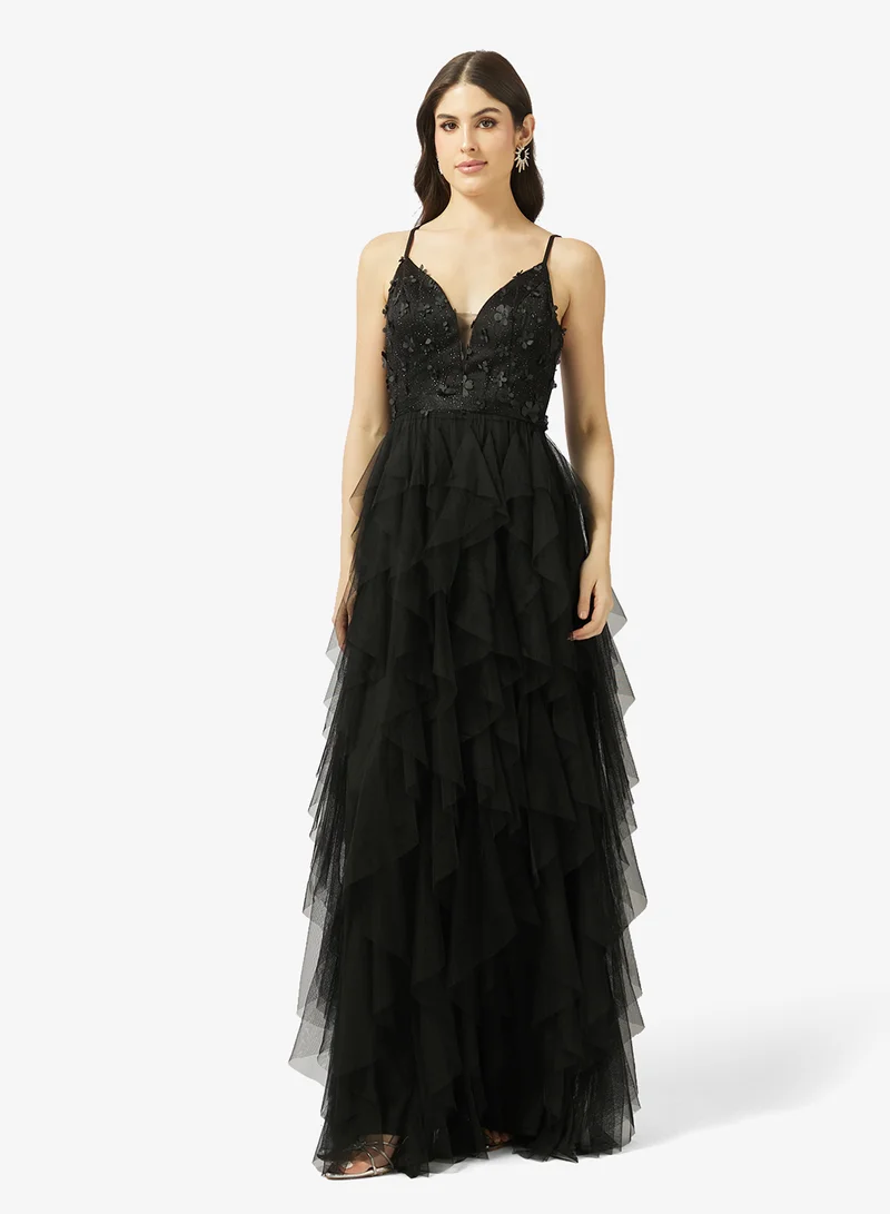 Ella Limited Edition Evening Dress With Ruffles